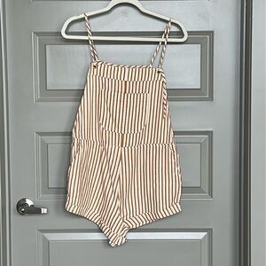 Billabong striped overalls/jumpsuit